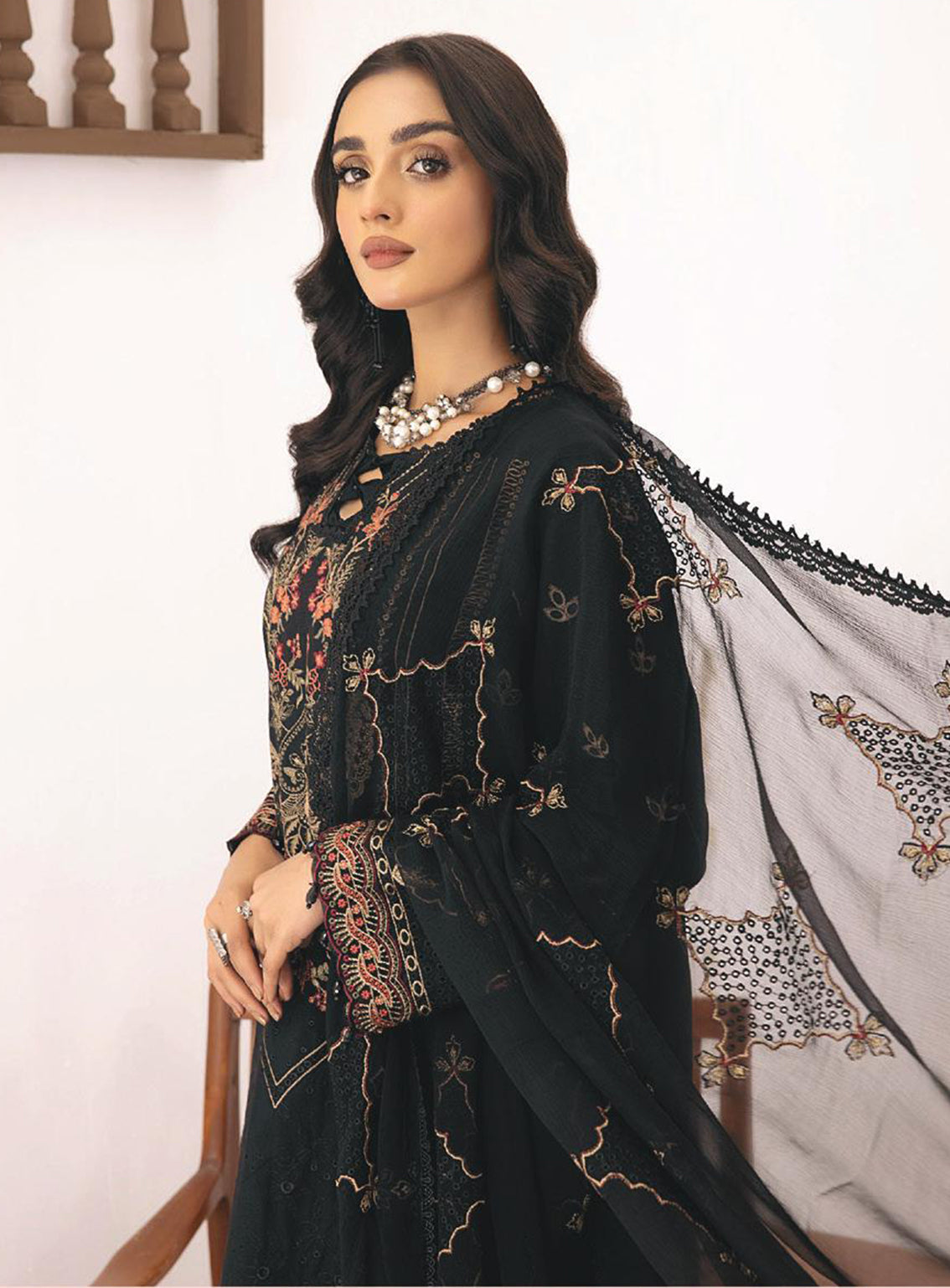 Kastoori By Awwal Embroidered Viscose Unstitched 3 Piece Suit - 03 Kastoori By Awwal Embroidered Viscose Unstitched 3 Piece Suit - 03