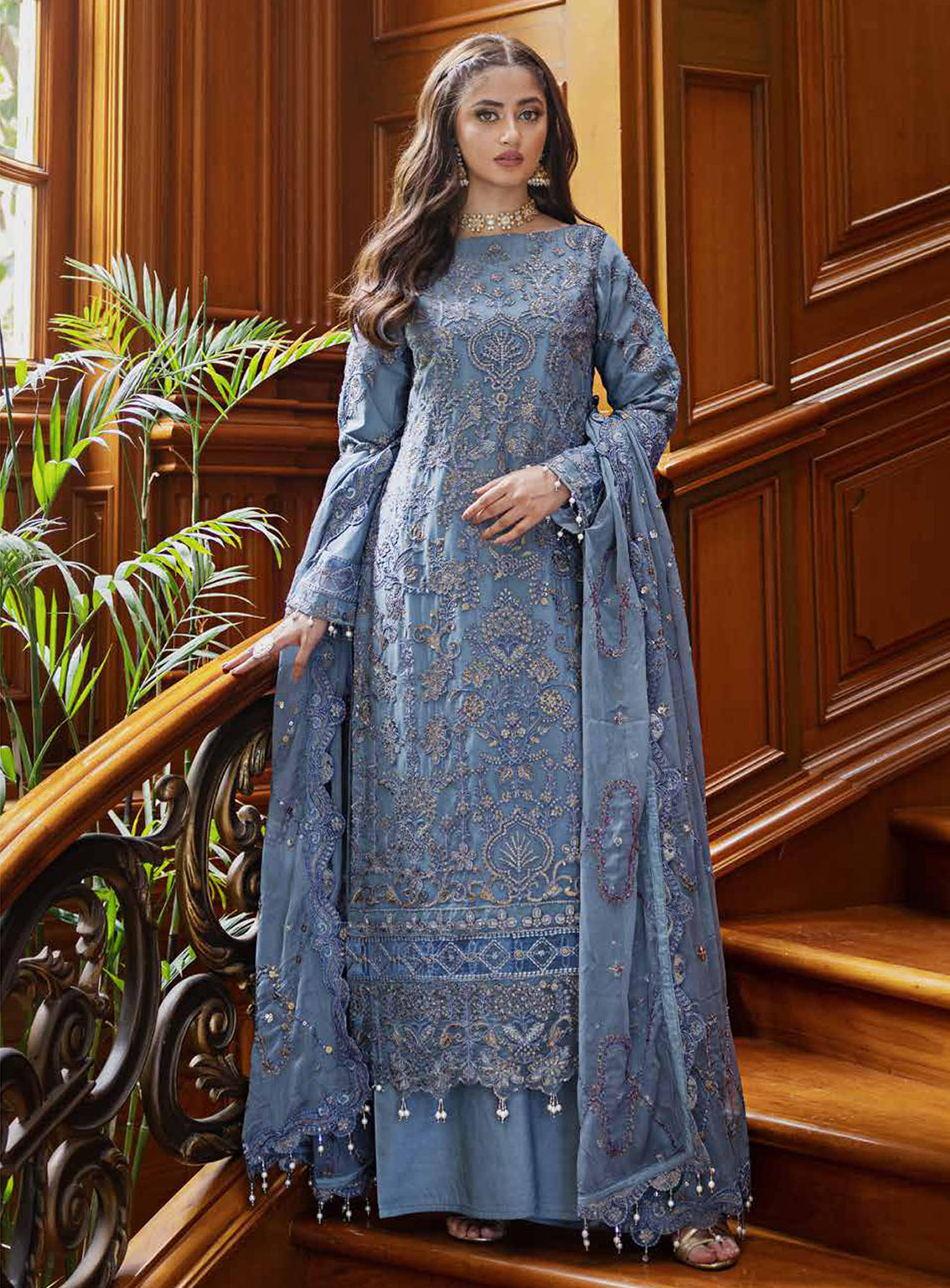 Ishq-e-Aatish By Emaan Adeel Embroidered Chiffon Unstitched 3 Piece Suit - 04 Ishq-e-Aatish By Emaan Adeel Embroidered Chiffon Unstitched 3 Piece Suit - 04