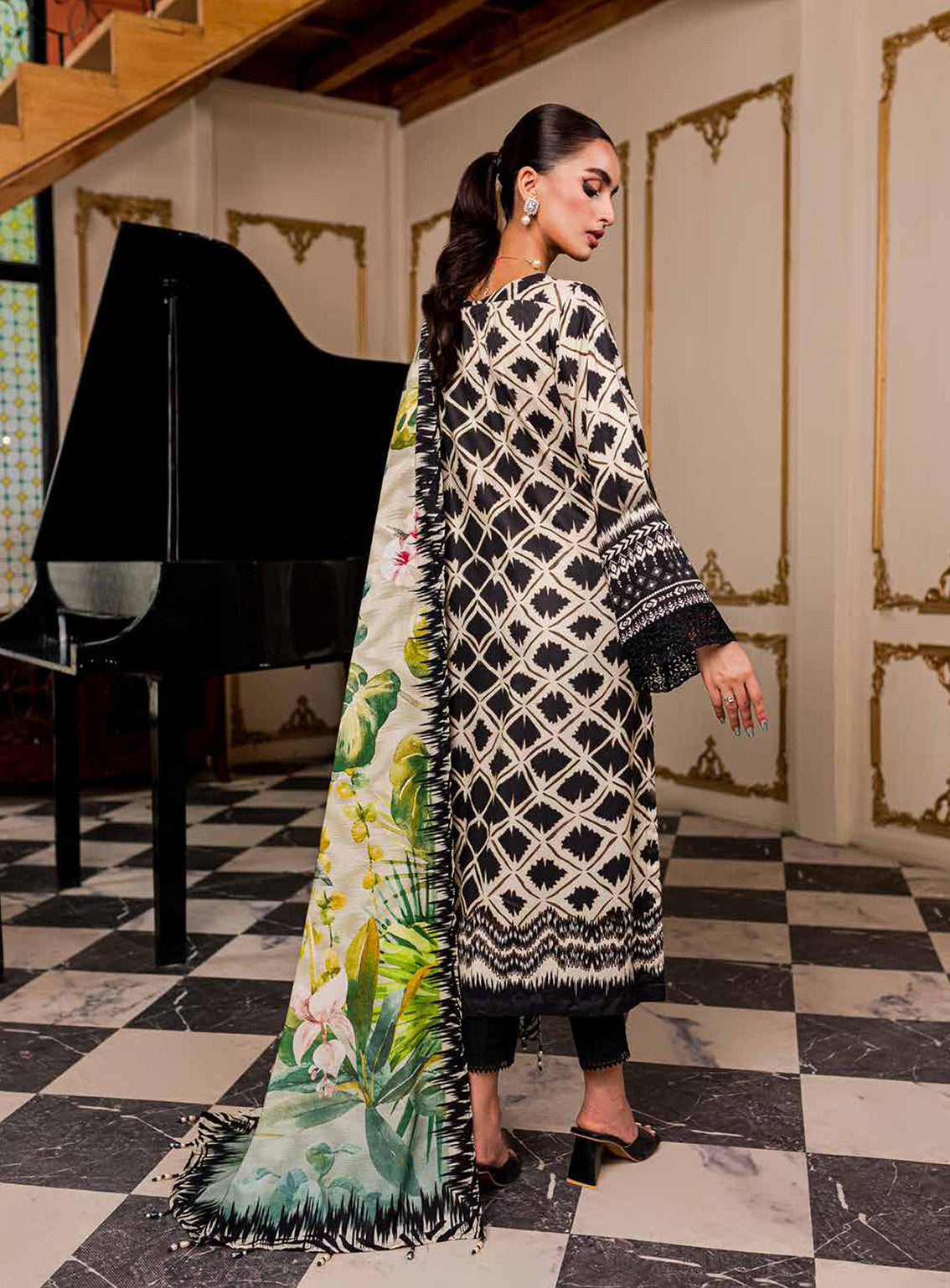Signature Prints By Nureh Printed Marina Unstitched 3 Piece Suit - 77 Signature Prints By Nureh Printed Marina Unstitched 3 Piece Suit - 77