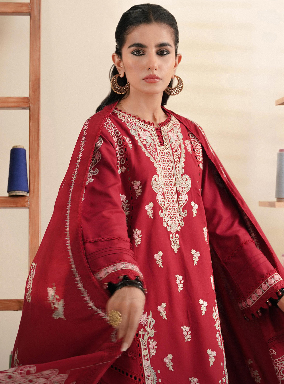Miraal By Aabyaan Embroidered Linen Unstitched 3 Piece Suit - 02 Miraal By Aabyaan Embroidered Linen Unstitched 3 Piece Suit - 02
