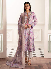 D#02 AlZohaib Sunshine Bloom Printed Bamber Chikankari Dupatta 923