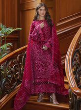 Ishq-e-Aatish By Emaan Adeel Embroidered Chiffon Unstitched 3 Piece Suit - 03
