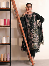 Miraal By Aabyaan Embroidered Linen Unstitched 3 Piece Suit - 01