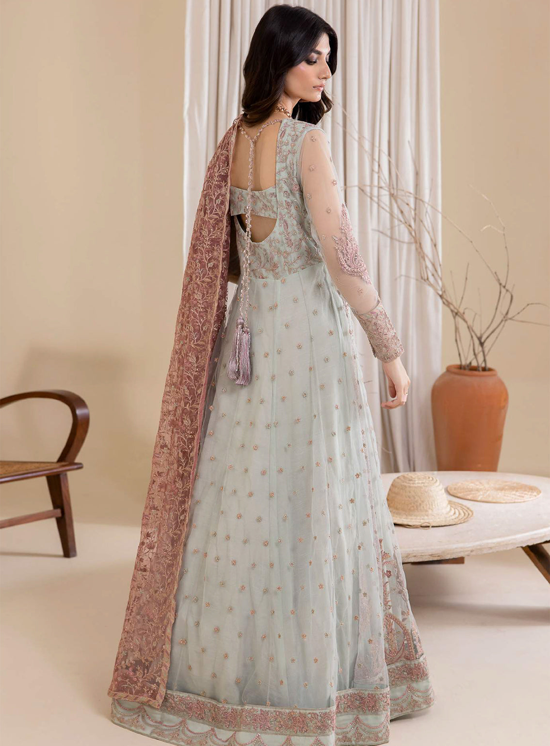 Iznik Embroidered Chiffon Unstitched 3 Piece Suit - 27 Iznik Embroidered Chiffon Unstitched 3 Piece Suit - 27