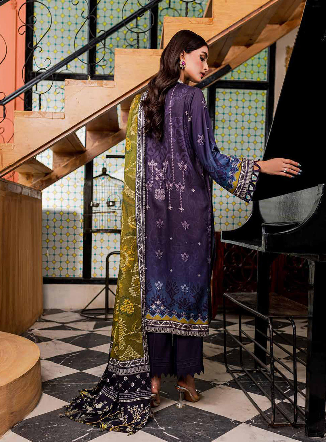 Signature Prints By Nureh Printed Marina Unstitched 3 Piece Suit - 76 Signature Prints By Nureh Printed Marina Unstitched 3 Piece Suit - 76