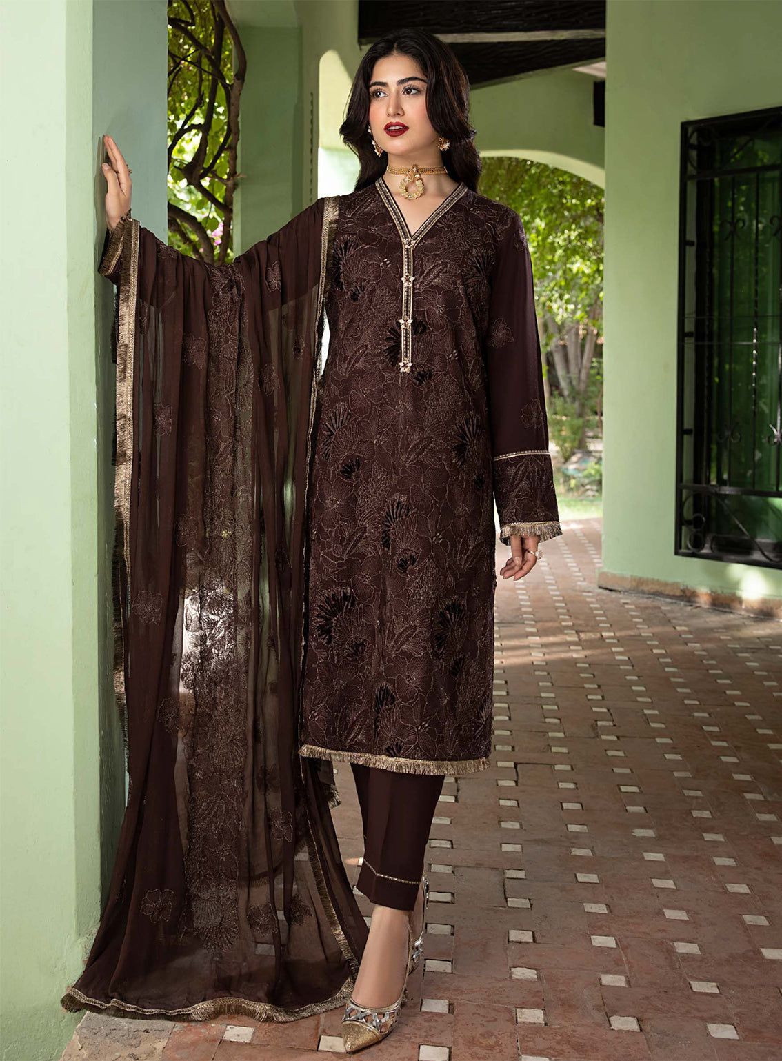 D#09 Cachee Mahnur Luxury Winter Collection 923 D#09 Cachee Mahnur Luxury Winter Collection 923