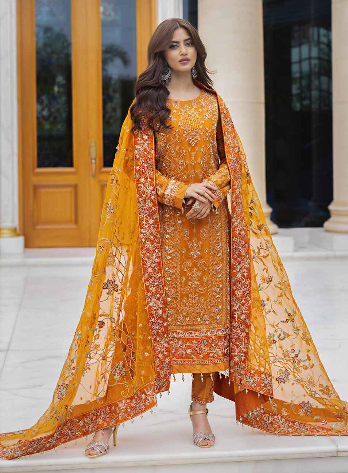Ishq-e-Aatish By Emaan Adeel Embroidered Chiffon Unstitched 3 Piece Suit - 02 Ishq-e-Aatish By Emaan Adeel Embroidered Chiffon Unstitched 3 Piece Suit - 02