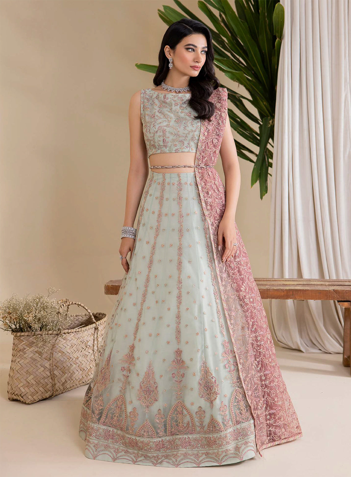 Iznik Embroidered Chiffon Unstitched 3 Piece Suit - 27 Iznik Embroidered Chiffon Unstitched 3 Piece Suit - 27