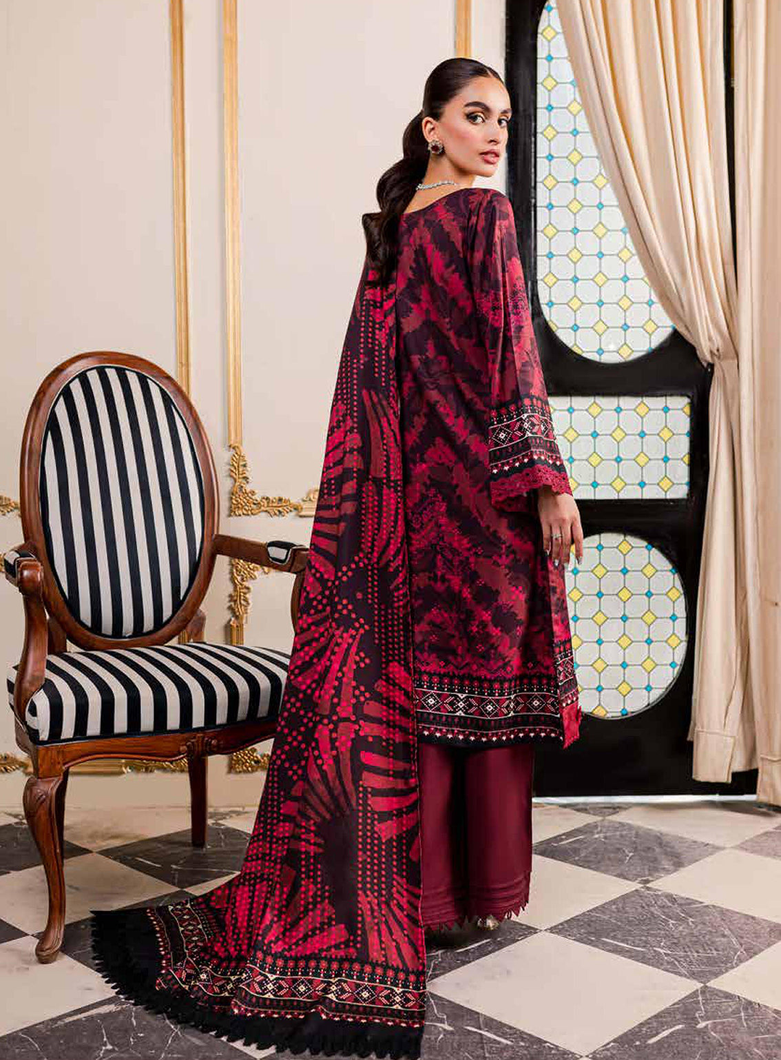 Signature Prints By Nureh Printed Marina Unstitched 3 Piece Suit - 75 Signature Prints By Nureh Printed Marina Unstitched 3 Piece Suit - 75