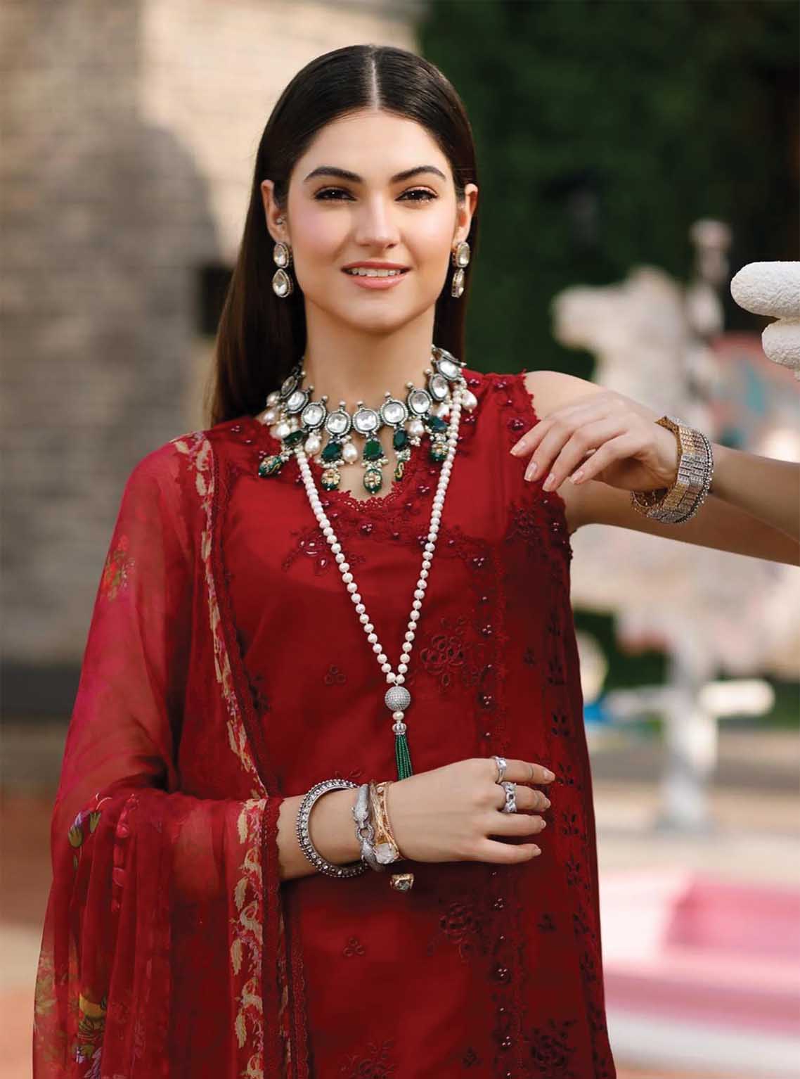 D#01 Noor By Saadia Asad Eid Handwork Schiffli Laserkari Collection 623 D#01 Noor By Saadia Asad Eid Handwork Schiffli Laserkari Collection 623