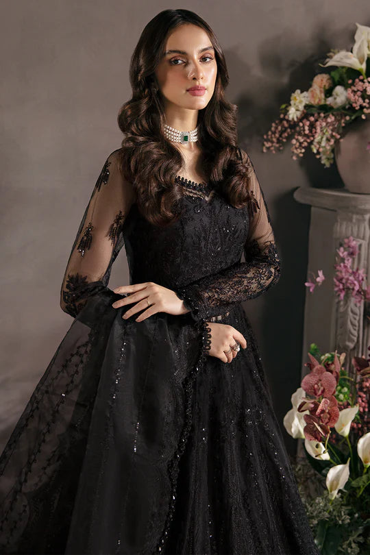 Afrozeh Embroidered Net Unstitched 3 Piece Suit - 05 Afrozeh Embroidered Net Unstitched 3 Piece Suit - 05