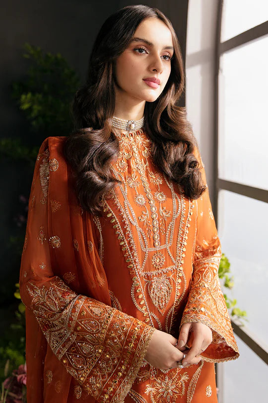 Afrozeh Embroidered Chiffon Unstitched 3 Piece Suit - 07 Afrozeh Embroidered Chiffon Unstitched 3 Piece Suit - 07