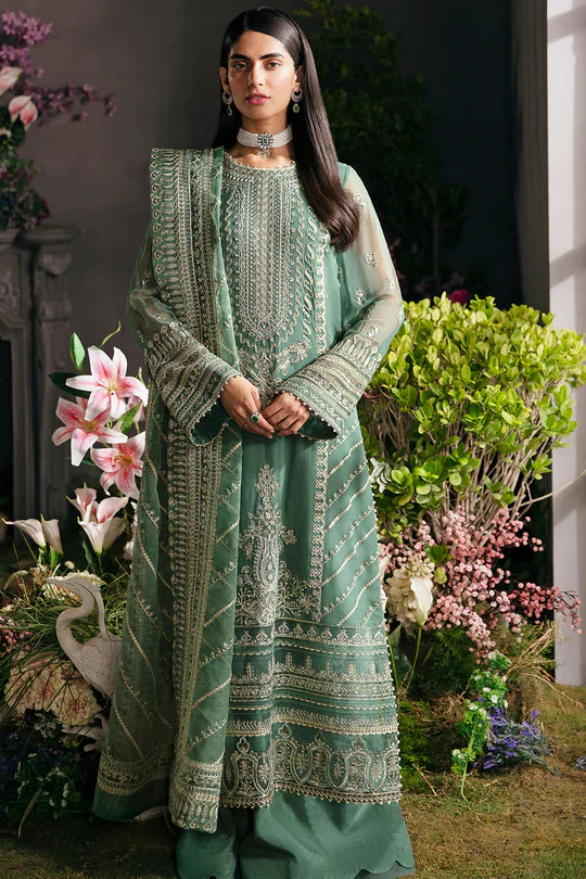 Afrozeh Embroidered Chiffon Unstitched 3 Piece Suit - 08 Afrozeh Embroidered Chiffon Unstitched 3 Piece Suit - 08