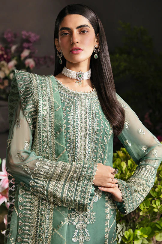Afrozeh Embroidered Chiffon Unstitched 3 Piece Suit - 08 Afrozeh Embroidered Chiffon Unstitched 3 Piece Suit - 08
