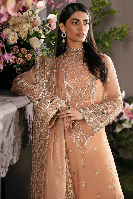 Afrozeh Embroidered Organza Unstitched 3 Piece Suit - 09 Afrozeh Embroidered Organza Unstitched 3 Piece Suit - 09