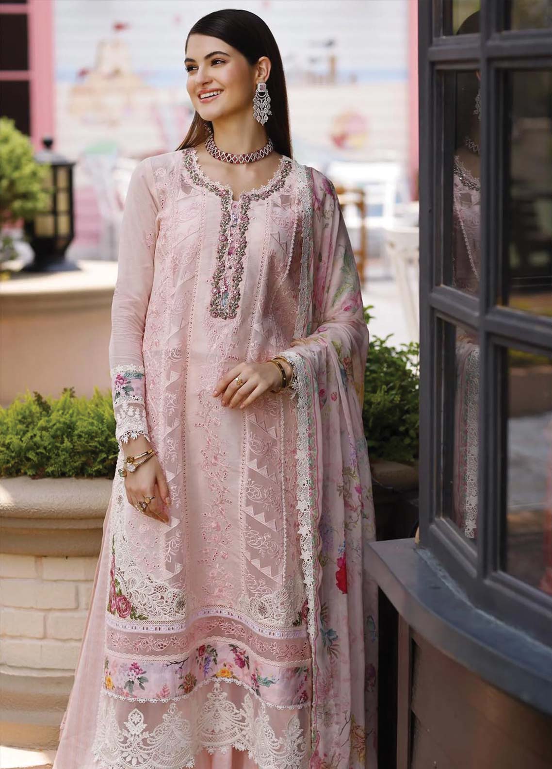 D#10 Noor By Saadia Asad Eid Handwork Schiffli Laserkari Collection 623 D#10 Noor By Saadia Asad Eid Handwork Schiffli Laserkari Collection 623