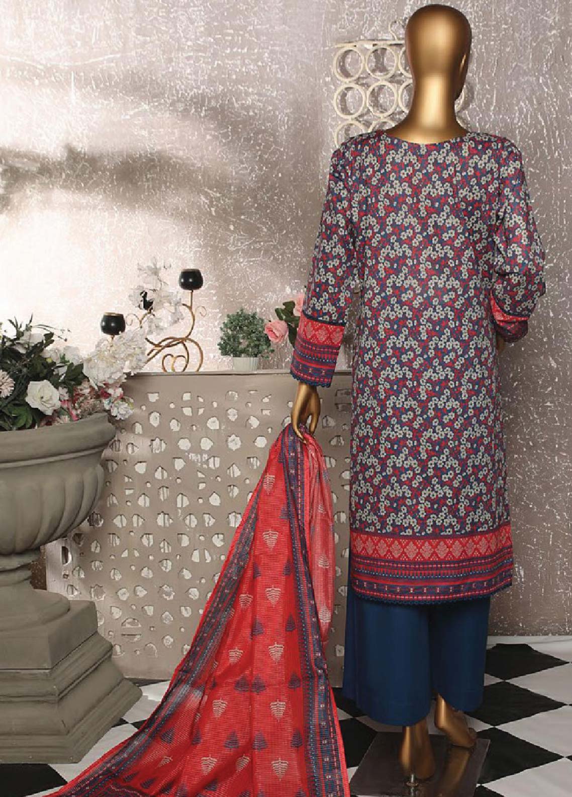 D#89 HZ Asasa Emb Lawn Collection 623 D#89 HZ Asasa Emb Lawn Collection 623