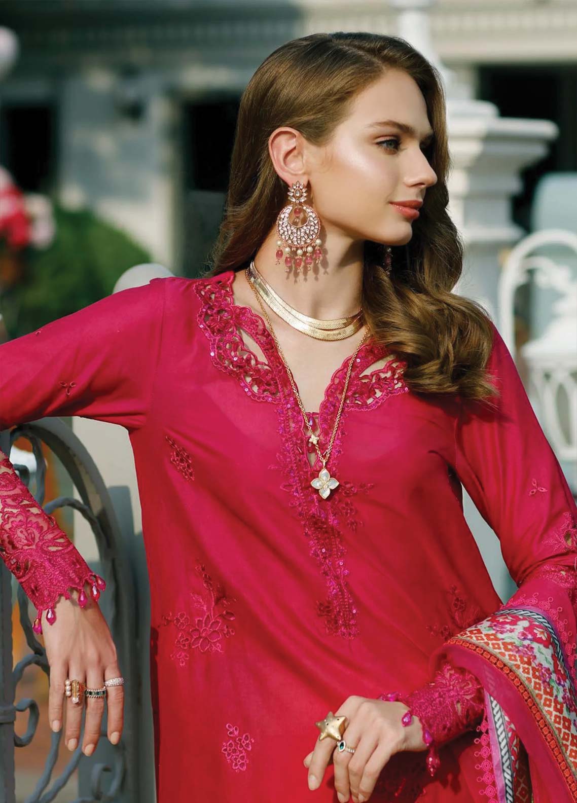 D#04 Noor By Saadia Asad Eid Handwork Schiffli Laserkari Collection 623 D#04 Noor By Saadia Asad Eid Handwork Schiffli Laserkari Collection 623