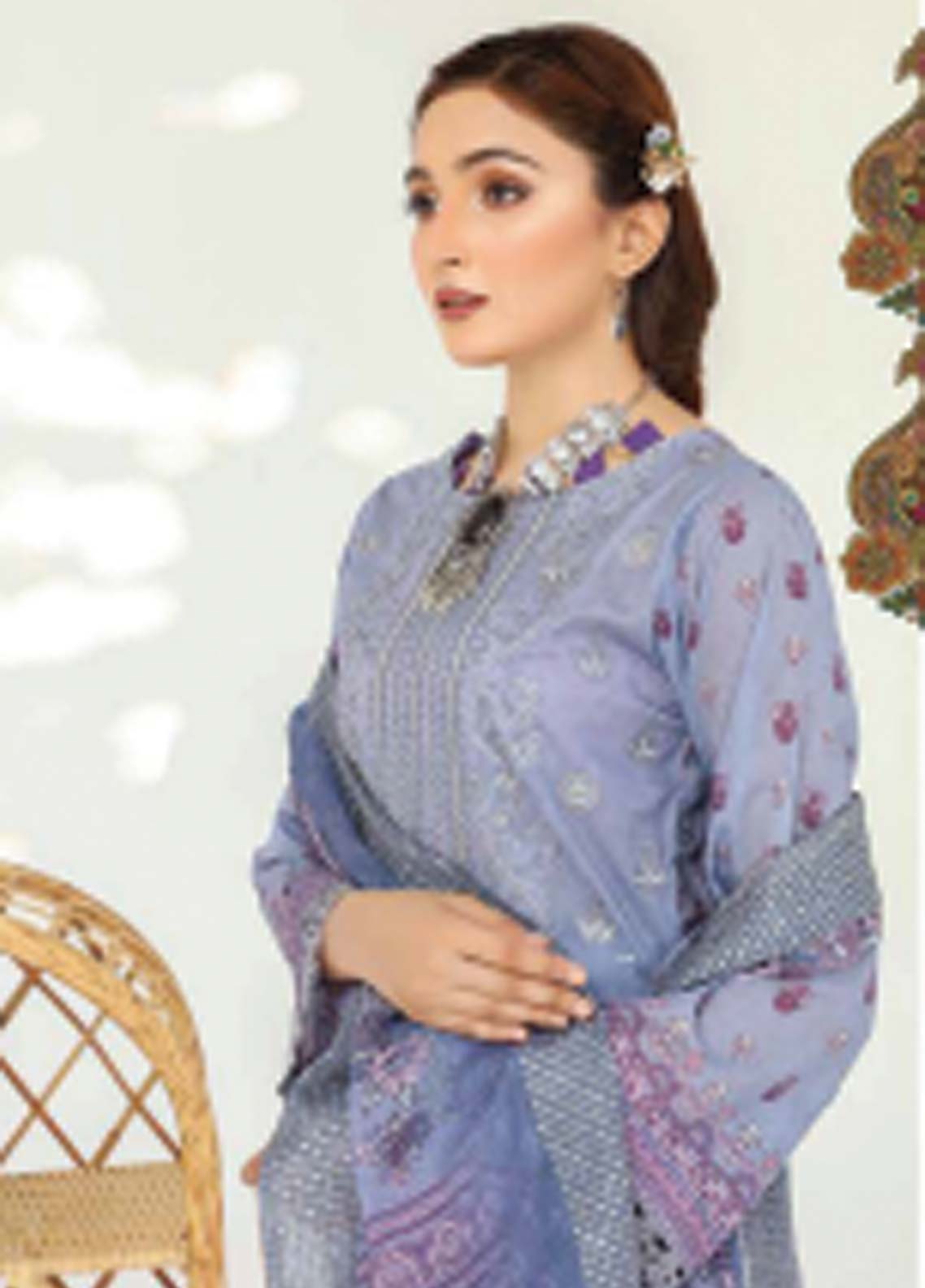 D#09 Abisha Digital Emb Lawn Collection 623 V-50 D#09 Abisha Digital Emb Lawn Collection 623 V-50