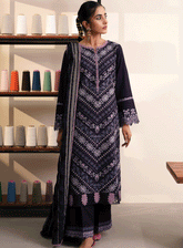 Miraal By Aabyaan Embroidered Linen Unstitched 3 Piece Suit - 09