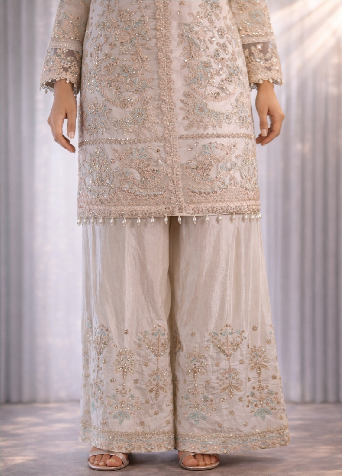 Raad Luxury Formal Embroidered Organza 3 Piece Stitched Suit RD26LF RA-50 IY OPAL Raad Luxury Formal Embroidered Organza 3 Piece Stitched Suit RD26LF RA-50 IY OPAL