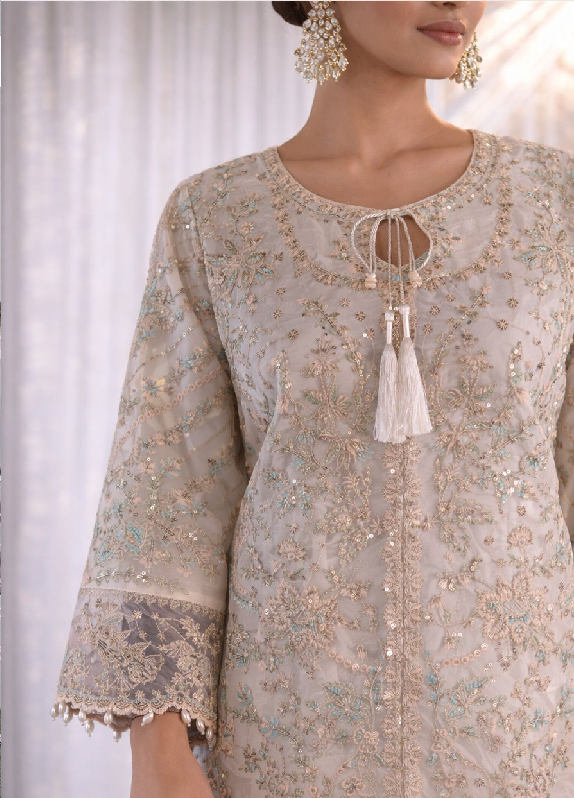 Raad Luxury Formal Embroidered Organza 3 Piece Stitched Suit RD26LF RA-50 IY OPAL Raad Luxury Formal Embroidered Organza 3 Piece Stitched Suit RD26LF RA-50 IY OPAL