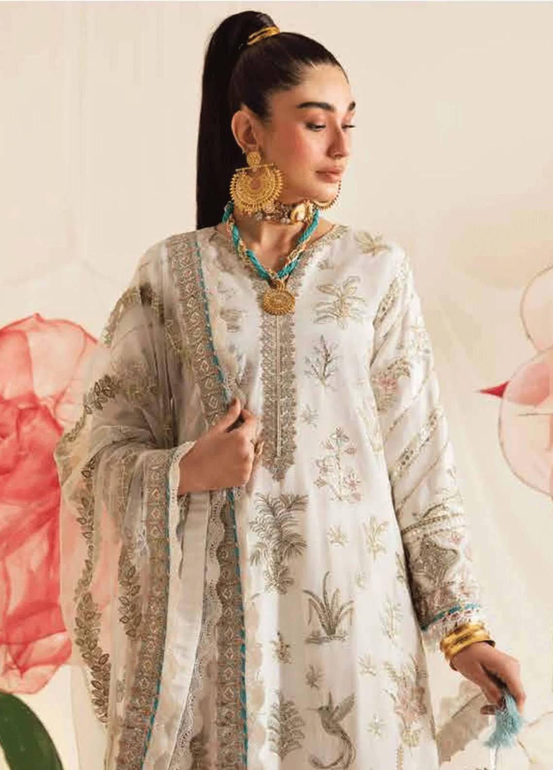 Ayzel By Afrozeh Embroidered Chiffon Unstitched 3 Piece Suit - 03 Ayzel By Afrozeh Embroidered Chiffon Unstitched 3 Piece Suit - 03