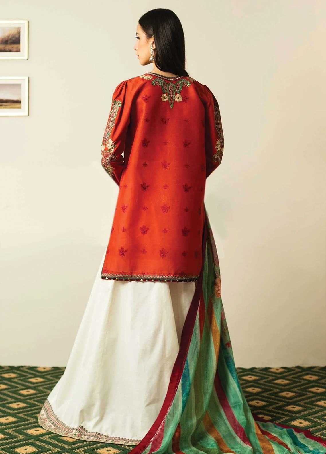 D#02 Zara Shahjahan Emb Lawn Collection 623 V-2 D#02 Zara Shahjahan Emb Lawn Collection 623 V-2