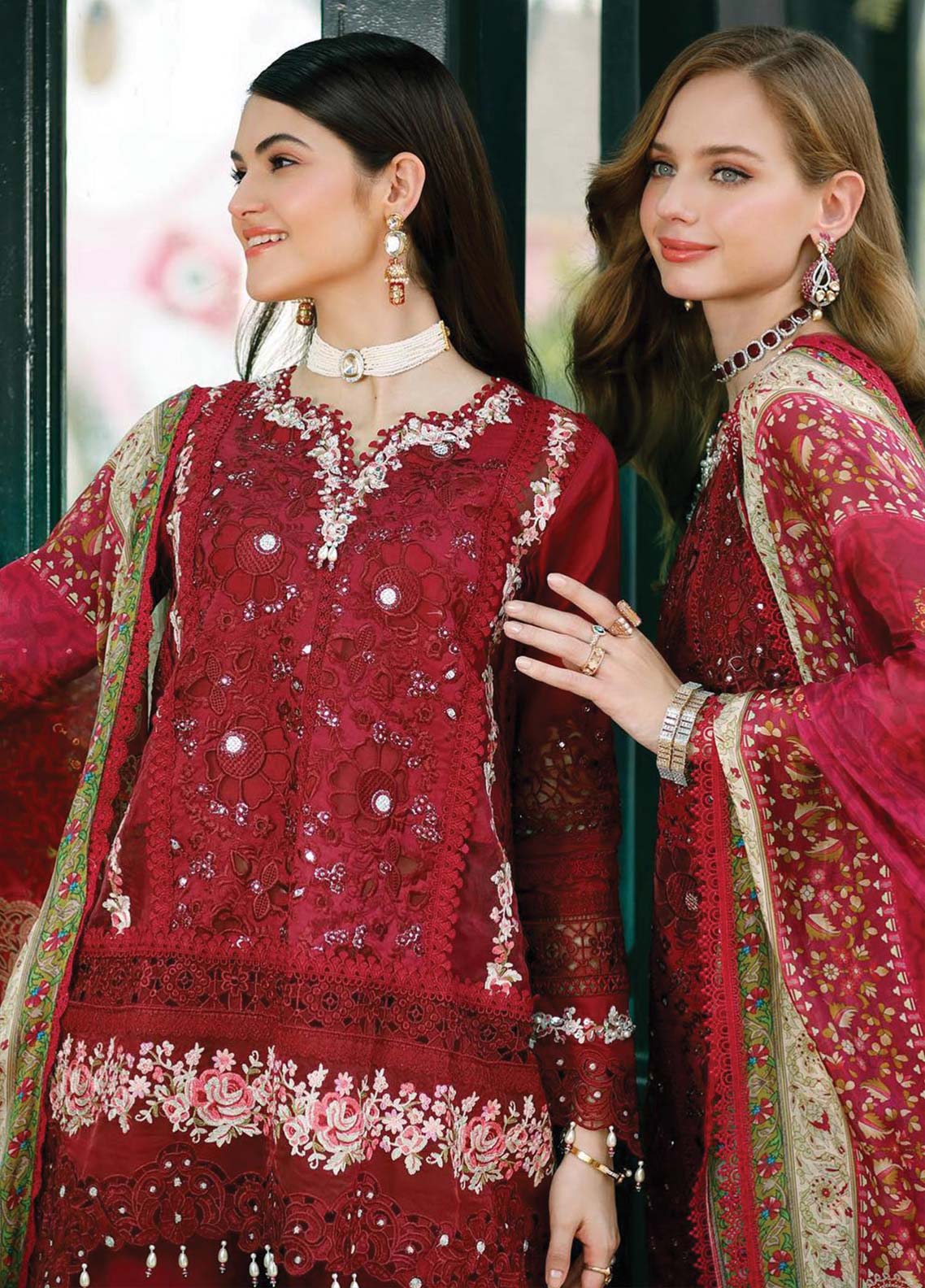 D#12 Noor By Saadia Asad Eid Handwork Schiffli Laserkari Collection 623 D#12 Noor By Saadia Asad Eid Handwork Schiffli Laserkari Collection 623