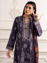 D#08 AlZohaib Sunshine Bloom Printed Bamber Chikankari Dupatta 923