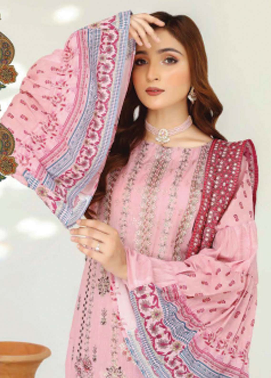 D#01 Abisha Digital Emb Lawn Collection 623 V-50 D#01 Abisha Digital Emb Lawn Collection 623 V-50
