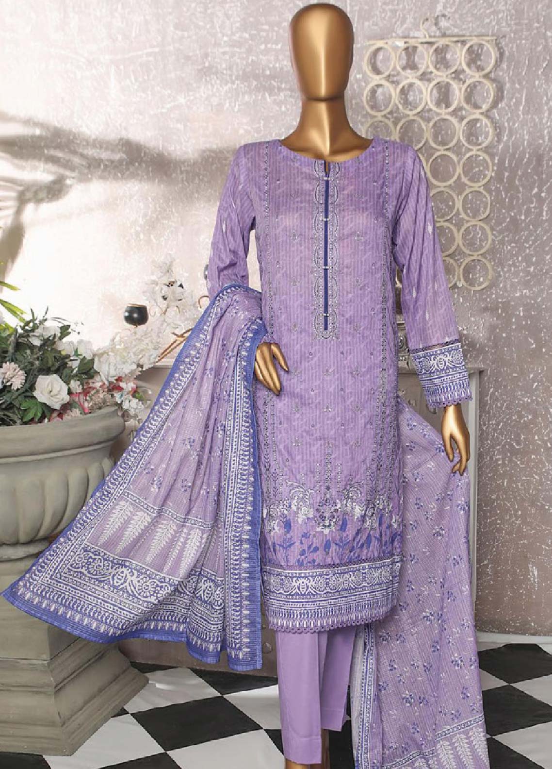 D#87 HZ Asasa Emb Lawn Collection 623 D#87 HZ Asasa Emb Lawn Collection 623