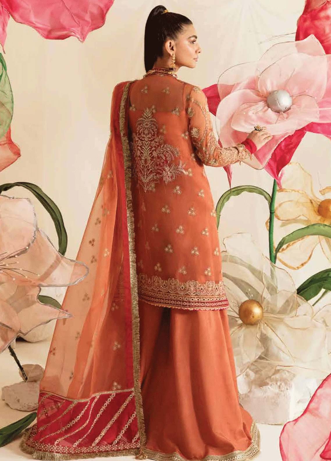 Ayzel By Afrozeh Embroidered Chiffon Unstitched 3 Piece Suit - 01 Ayzel By Afrozeh Embroidered Chiffon Unstitched 3 Piece Suit - 01