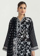 D#0139 LSM Lakhany Monochrome Black & White Lawn Collection 623
