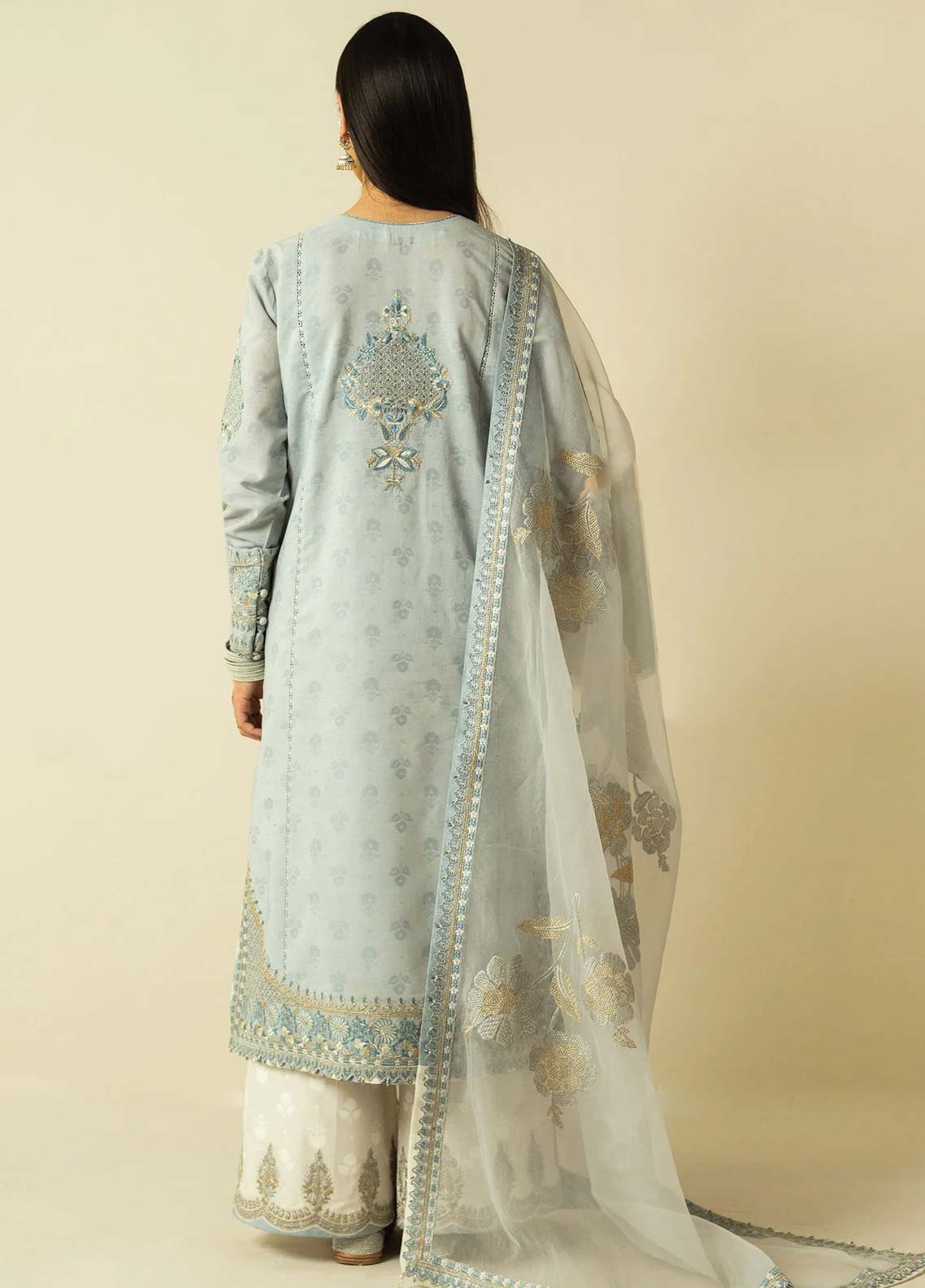 D#01 Zara Shahjahan Emb Lawn Collection 623 V-2 D#01 Zara Shahjahan Emb Lawn Collection 623 V-2