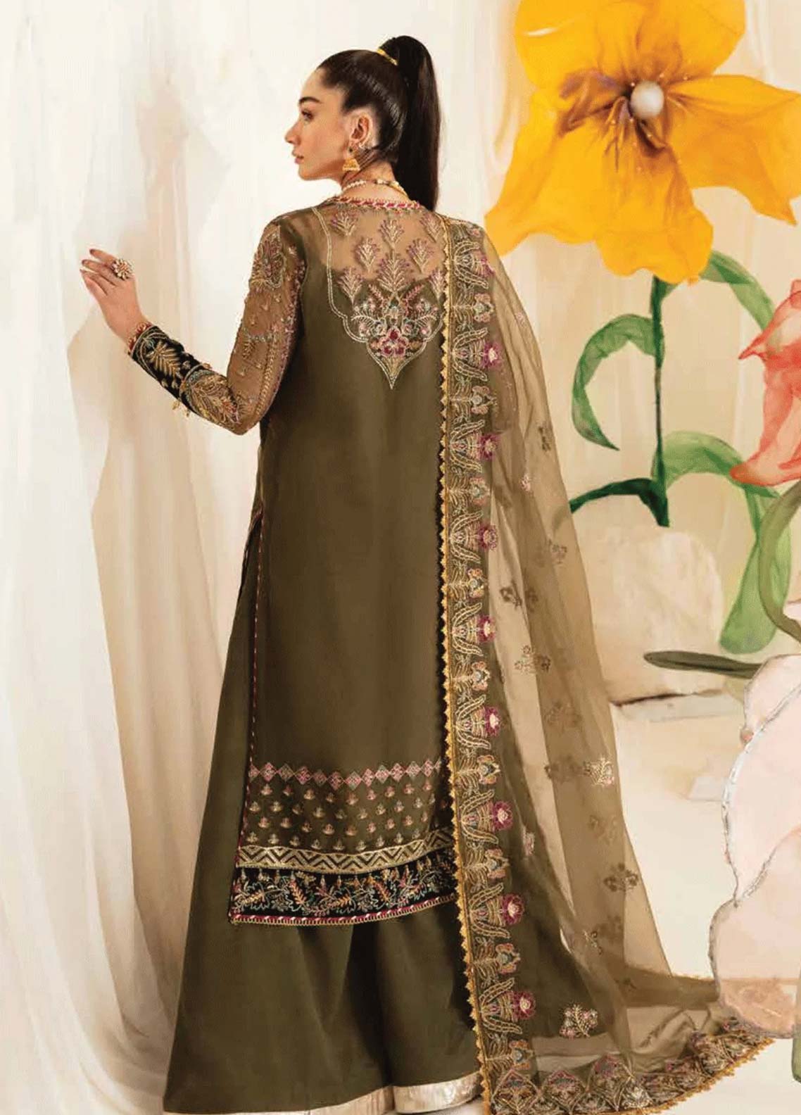 Ayzel By Afrozeh Embroidered Chiffon Unstitched 3 Piece Suit - 02 Ayzel By Afrozeh Embroidered Chiffon Unstitched 3 Piece Suit - 02