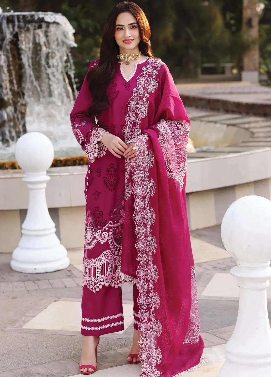 D#4A Elaf Festive Chikankari Collection 623 D#4A Elaf Festive Chikankari Collection 623