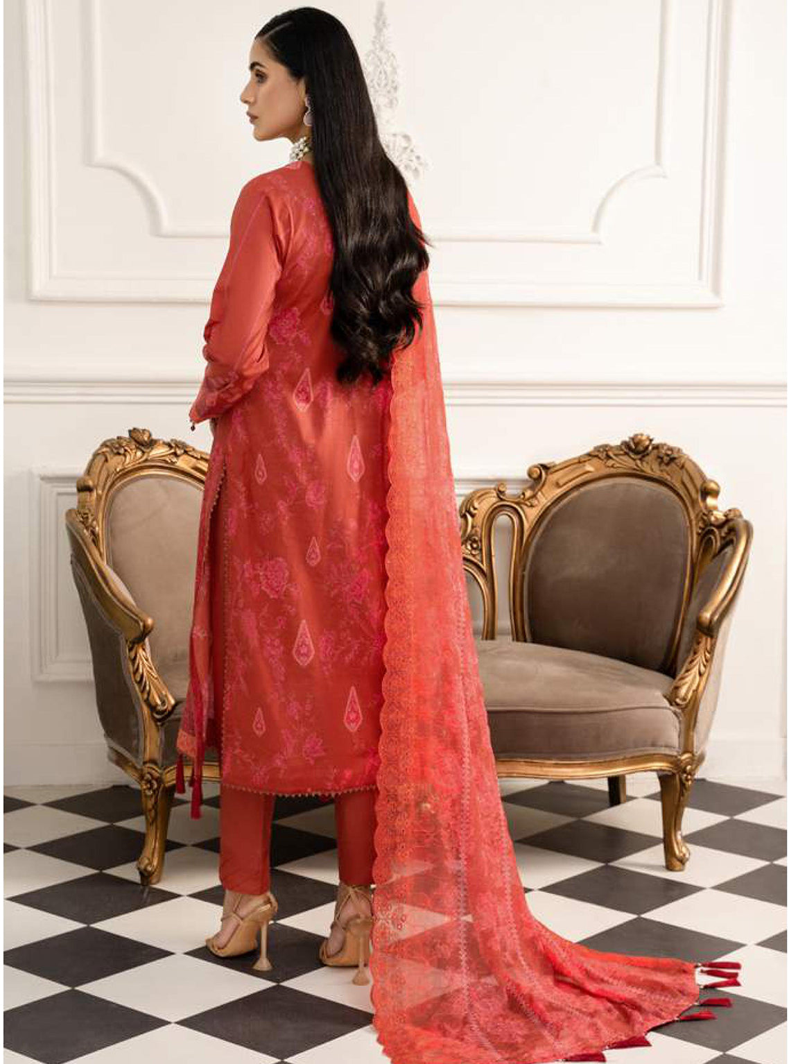 D#11 AlZohaib Sunshine Bloom Printed Bamber Chikankari Dupatta 923 D#11 AlZohaib Sunshine Bloom Printed Bamber Chikankari Dupatta 923