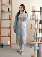 Miraal By Aabyaan Embroidered Linen Unstitched 3 Piece Suit - 08