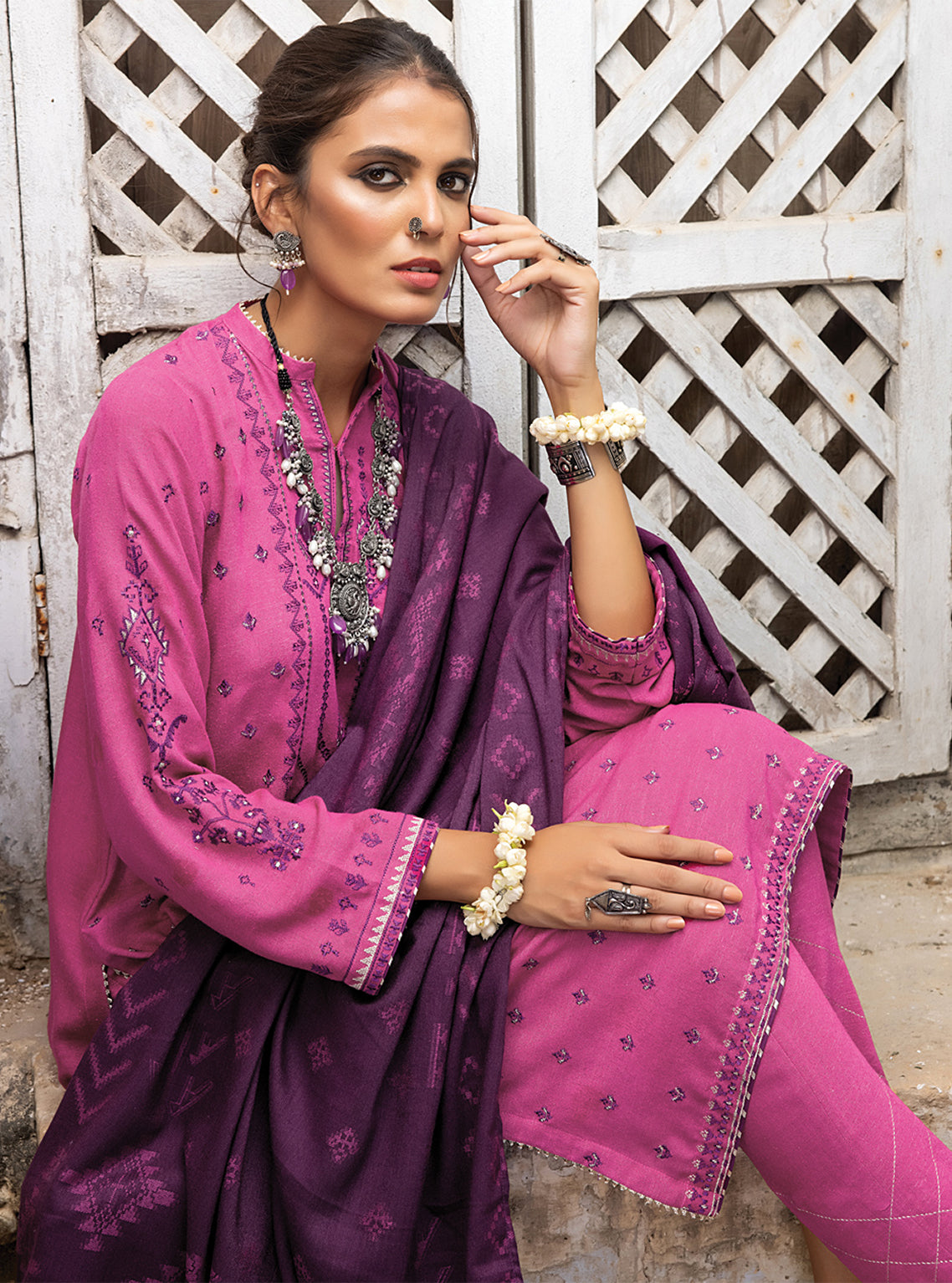 D#002 LSM Lakhany Winter Exclusive Emb Shawl Collection 1122 D#002 LSM Lakhany Winter Exclusive Emb Shawl Collection 1122