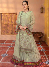 Elnaz By Flossie Embroidered Chiffon Unstitched 3 Piece Suit - 104