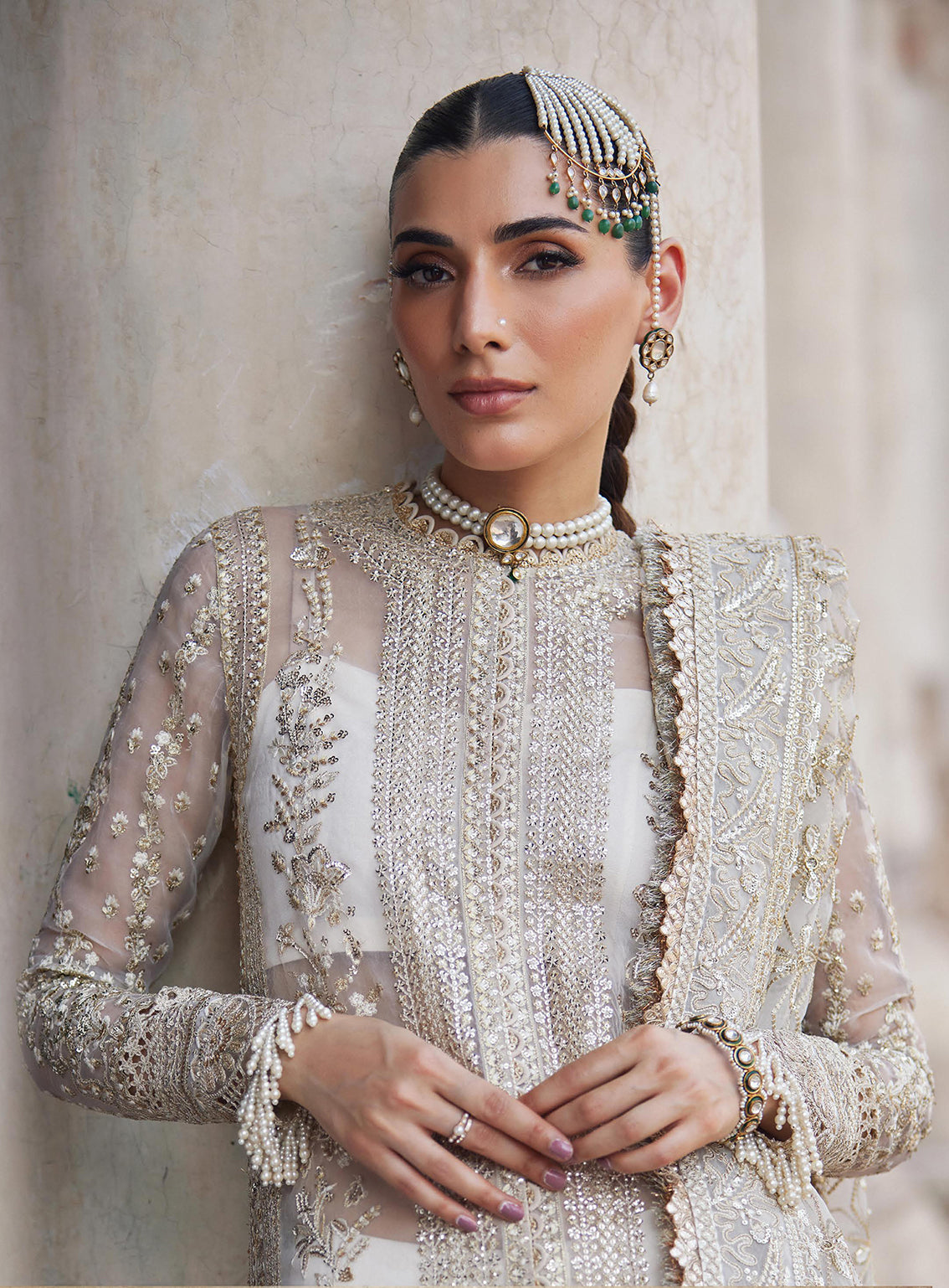Afrozeh Embroidered Organza Unstitched 3 Piece Suit - 02 Afrozeh Embroidered Organza Unstitched 3 Piece Suit - 02