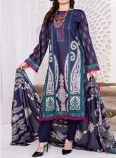 Daman By VS Textile Printed Cambric Unstitched 3 Piece Suit - 2524A