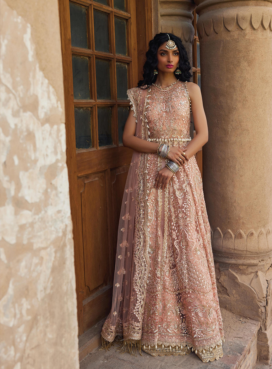 Afrozeh Embroidered Net Unstitched 3 Piece Suit - 10 Afrozeh Embroidered Net Unstitched 3 Piece Suit - 10