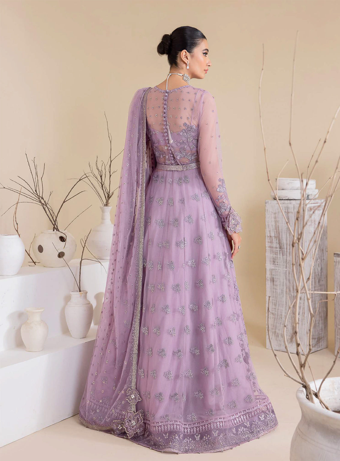 Iznik Embroidered Chiffon Unstitched 3 Piece Suit - 25 Iznik Embroidered Chiffon Unstitched 3 Piece Suit - 25