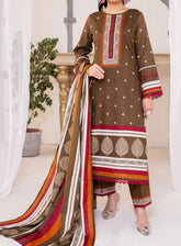 Daman By VS Textile Printed Cambric Unstitched 3 Piece Suit - 2521B