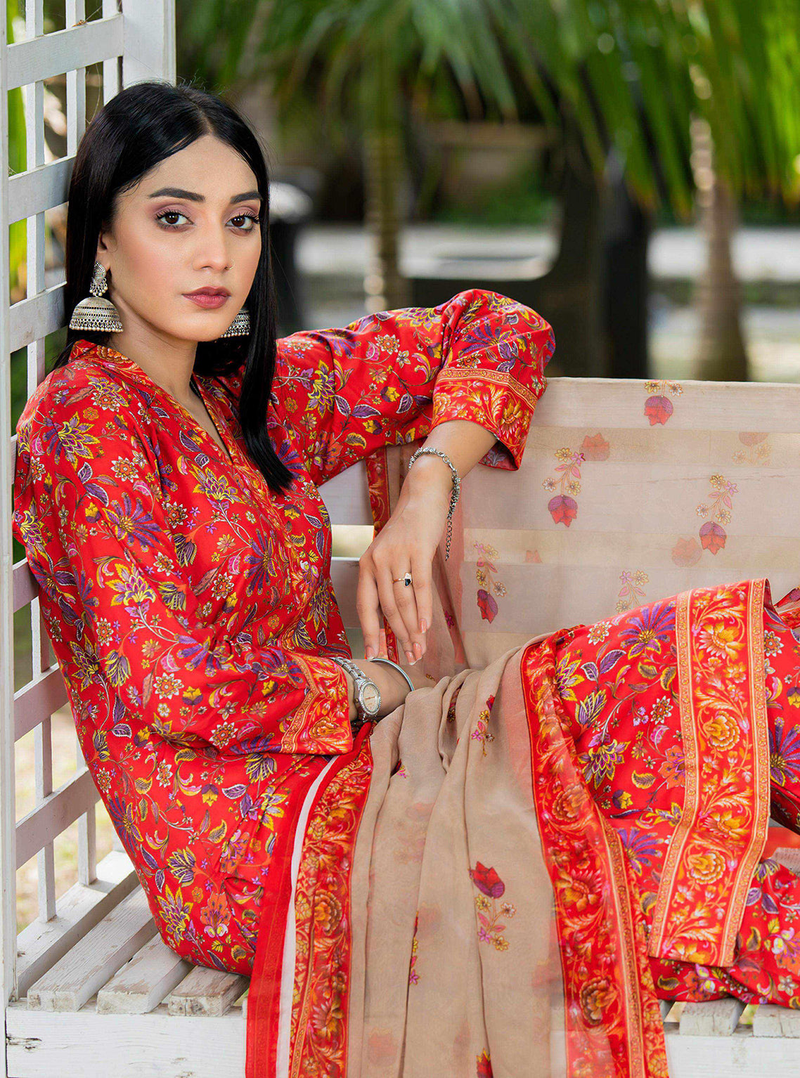 Aangan By Qalamkar Embroidered Linen Unstitched 3 Piece Suit - 01 Aangan By Qalamkar Embroidered Linen Unstitched 3 Piece Suit - 01