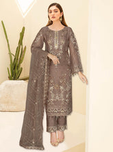 Kashish By Ramsha Embroidered Chiffon Unstitched 3 Piece Suit - 108