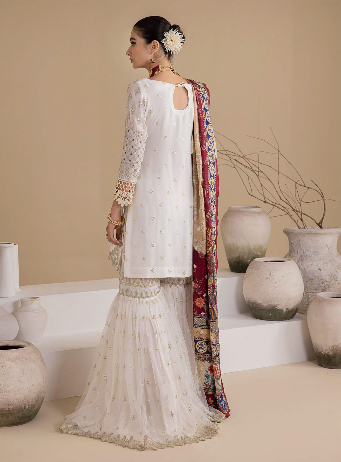 Iznik Embroidered Chiffon Unstitched 3 Piece Suit - 24 Iznik Embroidered Chiffon Unstitched 3 Piece Suit - 24