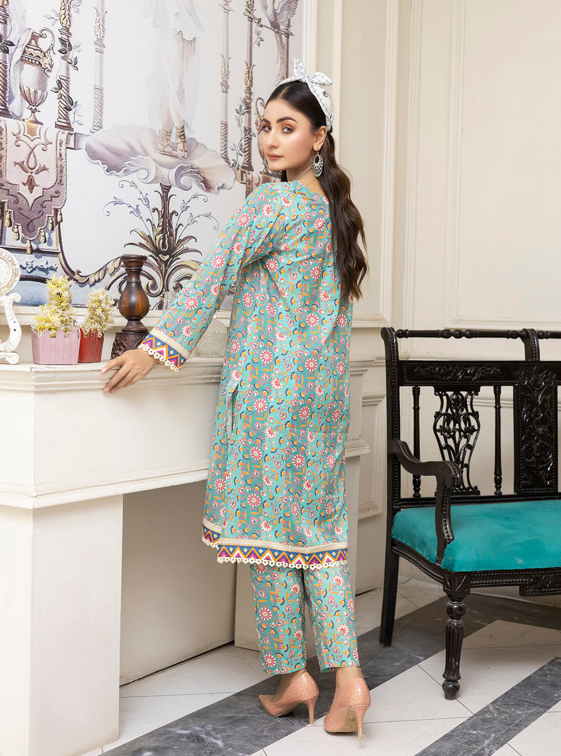 D#01 Keysha Durefishan Digital Printed Stitch 2Pc 823 D#01 Keysha Durefishan Digital Printed Stitch 2Pc 823